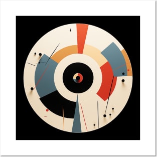 Turntable - simple minimal geometric abstraction Posters and Art